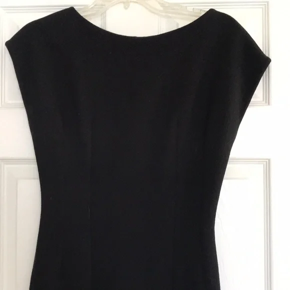Marina Hoermanseder Black cap sleeve midi dress, Size 4 - Picture 2 of 5